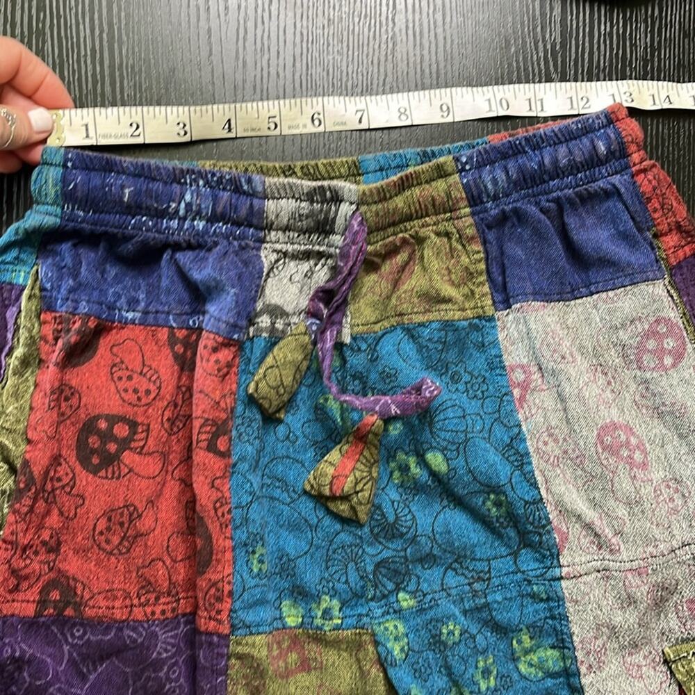 Patchwork Multicolor Mushroom Cargo Pants/Joggers - image 5